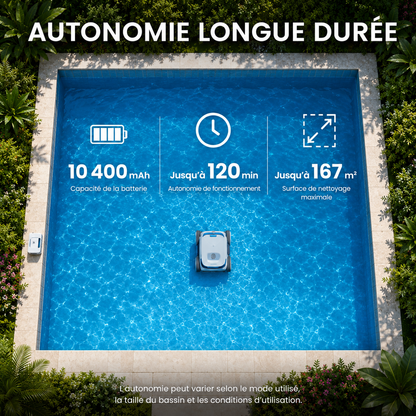 PureBotic PoolBot — Robot de piscine automatique sans fil